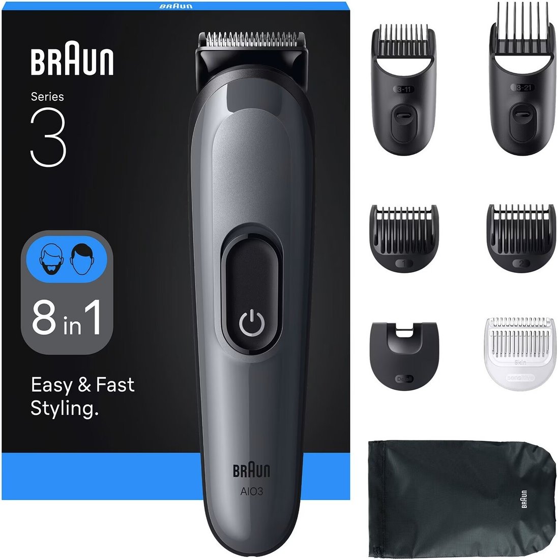 Триммер для бороды и усов Braun AIO3540