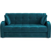 Диван Мебель-АРС Аккордеон Барон НПБ 120x200 (бархат синий/зеленый Star Velvet 43 Black Green)