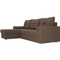 Угловой диван Mio Tesoro Верона левый (микровельвет, коричневый)
