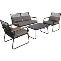 Набор садовой мебели AksHome Gardenia (черный)