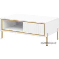 Журнальный столик Неман мебель Люксор МН-042-11 (белый глянеw/белый)