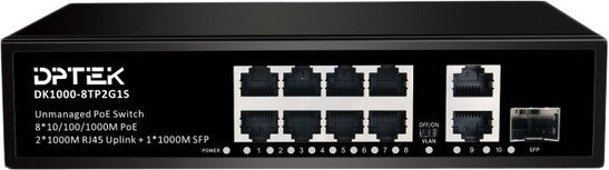 

Неуправляемый коммутатор DPTEK DK1000-8TP2G1S