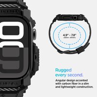 Ремешок Spigen Rugged Armor Pro для Apple Watch 10 42 мм ACS08591 (черный)