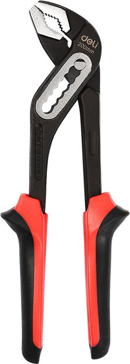 

Клещи переставные Deli RS EDL2608Z (200мм, красный/черный)