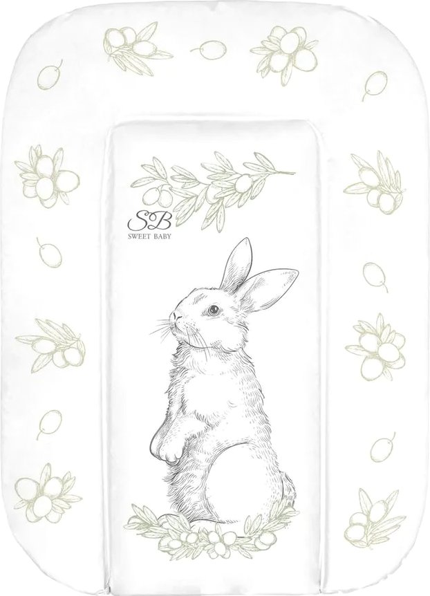 

Пеленальный матрас Sweet Baby Foresta Magica Grigio Oliva 48x71 (заяц серый/оливковый)