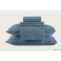 1.5-спальный комплект постельного белья Arya Natural Stone Washed 8680943227256 (синий)