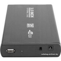 Бокс для накопителей 3.5" USBTOP SATA – USB2.0 (черный, с блоком питания)