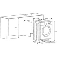 Стирально-сушильная машина MAUNFELD MBWM1486S