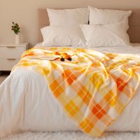 Плед Casa Conforte London 130x170 6155162 (желтый/оранжевый)