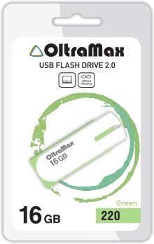 USB Flash OltraMax 220 16GB (зеленый) [OM-16GB-220-Green]
