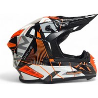 Мотошлем AIM RH855 Carbon Razor RH855R-DWR-L (L, белый/красный)