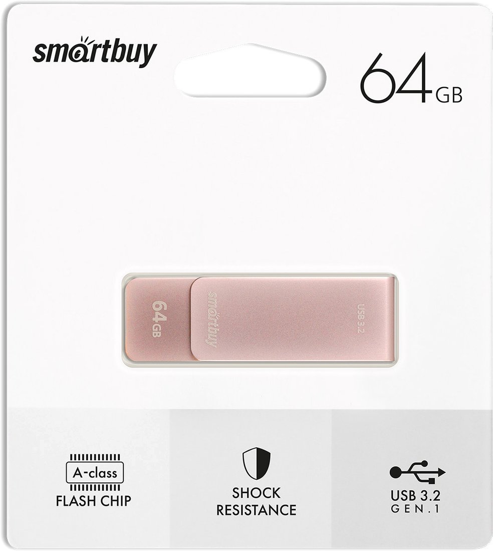 

USB Flash SmartBuy M1 64GB (розовый)