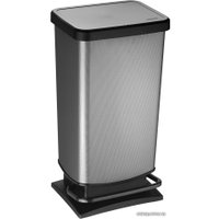 Мусорное ведро Rotho Paso 1754111006 (40 л, черный/карбон)