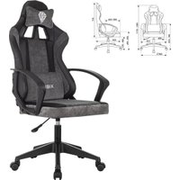 Игровое (геймерское) кресло Brabix Forcer GM-127 533216 (черный/серый)