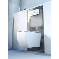 Унитаз подвесной Roxen Cube в комплекте с инсталляцией StounFix Dual Fresh 6 в 1 571468 (кнопка: белый глянец)