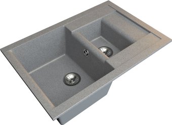 Кухонная мойка Гамма Гранит Granite-10 (темно-серый)