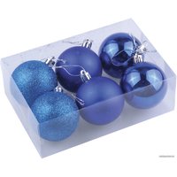 Елочная игрушка Золотая сказка синий 590872 6 шт