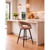 Стул с подлокотниками Мамадома Barny-R 700 (b05 Latte Lux/черный)