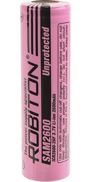 

Аккумулятор Robiton SAM2600 без защиты 2600mAh