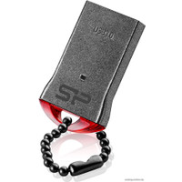 USB Flash Silicon-Power Jewel J01 Silver/Red 16GB (SP016GBUF3J01V1R)