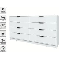 Комод Интерлиния Концепт КТ-К197 (белый платинум/белый платинум)