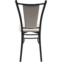 Стул ВВР Марсель (белый крокодил/черный, экокожа)