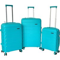 Чемодан-спиннер DoubleW YF-PP02 (M, голубой)