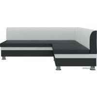 Угловой диван Mebelico Уют (белый/черный)