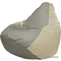 Кресло-мешок Flagman Груша Макси Г2.1-344 (бежевый/серый)