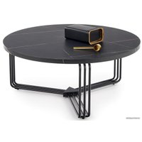 Журнальный столик Halmar Antica 80x36 (черный мрамор/черный)