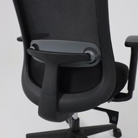 Офисное кресло AksHome Gem (сетка/ткань, черный/черный полиамид)