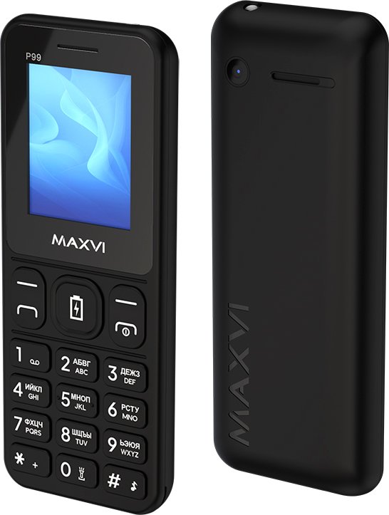 

Кнопочный телефон Maxvi P99 (черный)