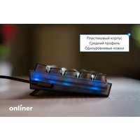 Клавиатура Redragon Fizz (прозрачный/черный)