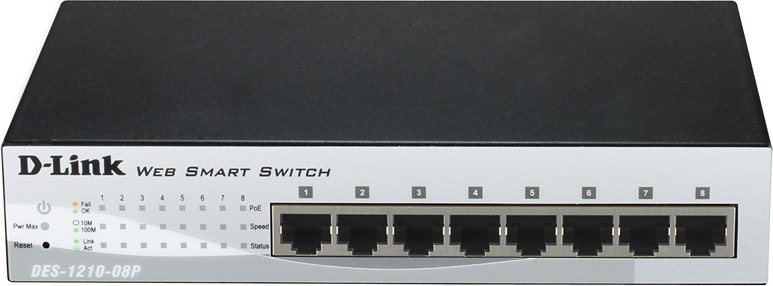 

Настраиваемый коммутатор D-Link DES-1210-08P