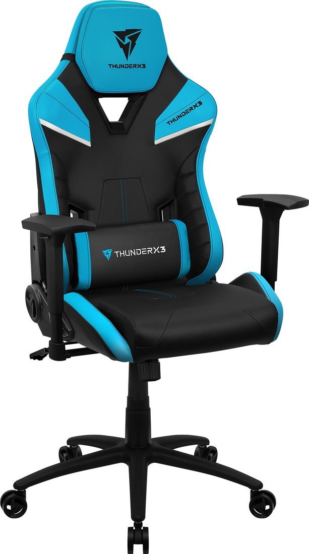 

Игровое (геймерское) кресло ThunderX3 TC5 Azure Blue (черный/голубой)