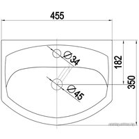 Умывальник Керамин Лидер 45