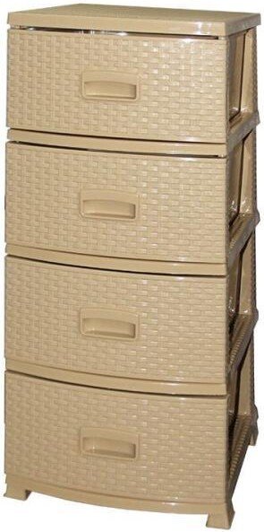 Комод Русспласт Декор Ротанг РП-421 (бежевый)