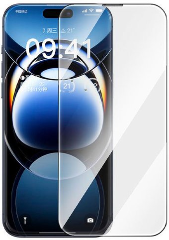 Защитное стекло Baseus Crystal Series Full-Coverage HD Tempered Glass для iPhone 16 Pro