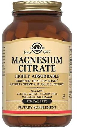 Витамин Solgar Цитрат магния (120 таблеток)