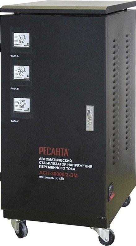 

Стабилизатор напряжения Ресанта АСН-30000/3-ЭМ