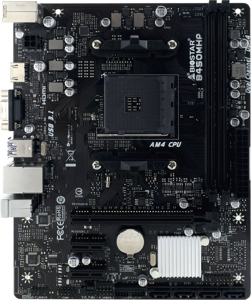 Материнская плата BIOSTAR B450MHP Ver. 6.3