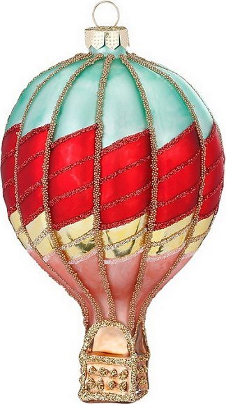 

Елочная игрушка Inge's Christmas Figural Glass Ornaments. Воздушный шар 64685H120