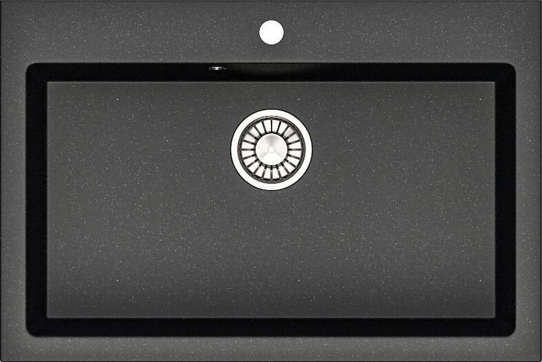 

Кухонная мойка MARRBAXX Карельский камень модель 39/Q4 (черный)