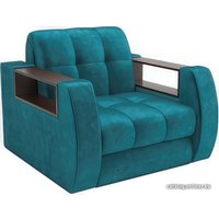 Кресло-кровать Мебель-АРС Барон №3 (бархат, сине-зеленый Star Velvet 43 Black Green)