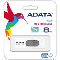 USB Flash ADATA UV220 8GB (белый/серый)