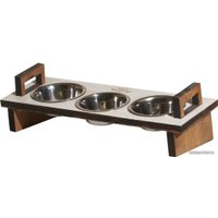 Миски на подставке Чешир Царь 3 миски 200 мл (бежевый)