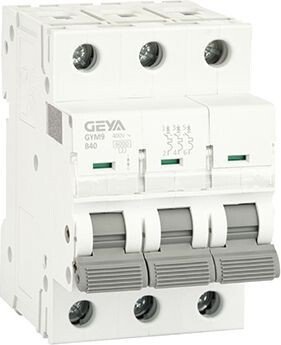 

Выключатель автоматический GEYA GYM9-3P-40B 3P 40A B 6kA 3M GYM93P40B
