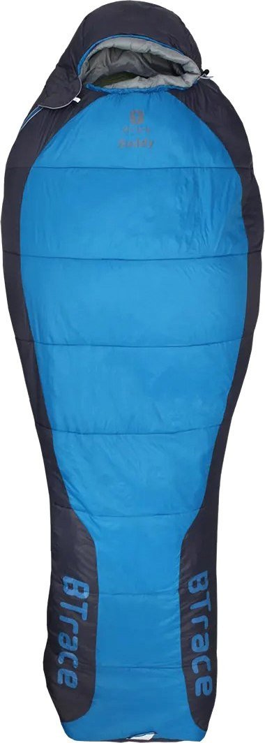 Спальный мешок BTrace Buddy L S0593 (правый, серый/синий)