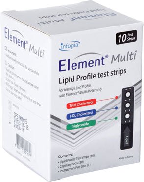 

Тест-полоски Infopia Element Multi Lipid Profile 10 шт.