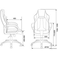 Игровое (геймерское) кресло Zombie Viking 2 Aero (черный)